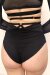 Lunalae Claire Shorts a Vita Alta a Rete con Cut-Out Nero XL