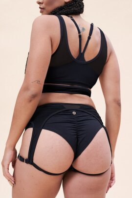 Lunalae Shorts A Vita Bassa Cora Nero XS