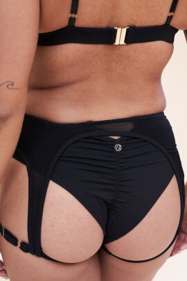 Lunalae Shorts A Vita Bassa Cora Nero XS