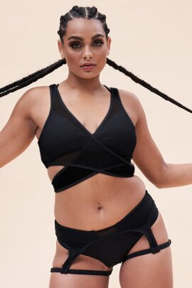 Lunalae Shorts A Vita Bassa Cora Nero XL