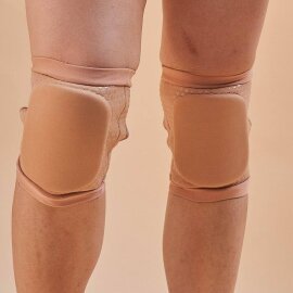 Lunalae Ginocchiere Appiccicose dal Look Slanciato Beige XS