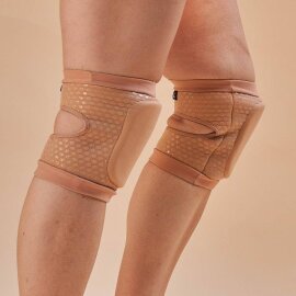 Lunalae Ginocchiere Appiccicose dal Look Slanciato Beige M