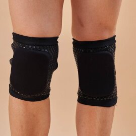 Lunalae Ginocchiere Appiccicose dal Look Slanciato Nero M