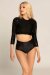 Paradise Chick Top Superhero Ultra Grip Leopardato Nero L