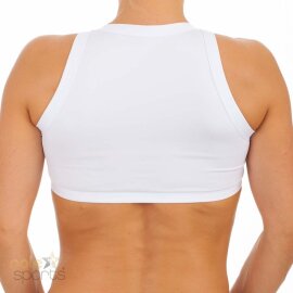 PoleFit Top Corto Accollato XS Bianco