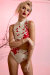Oksa Wear Top Flower Bianco L