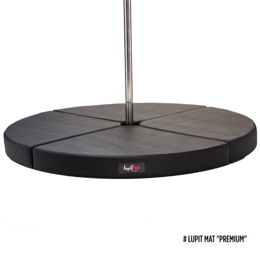 Tappetino da Pole Dance per Palo Lupit PREMIUM Ø 150 cm Nero