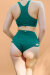 Lunalae Shorts con Sezione Incrociato Verde