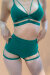 Lunalae Lure You Shorts a Vita Alta Verde XL