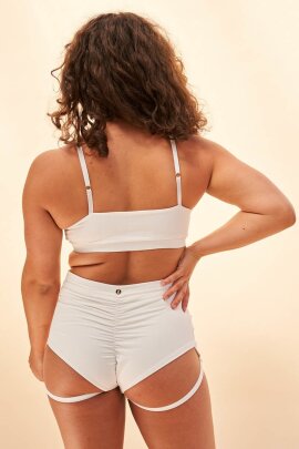 Lunalae Top Kylie Senza Cuciture Bianco XL