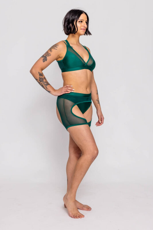 AMBR Designs Frame Highs Shorts Smeraldo M