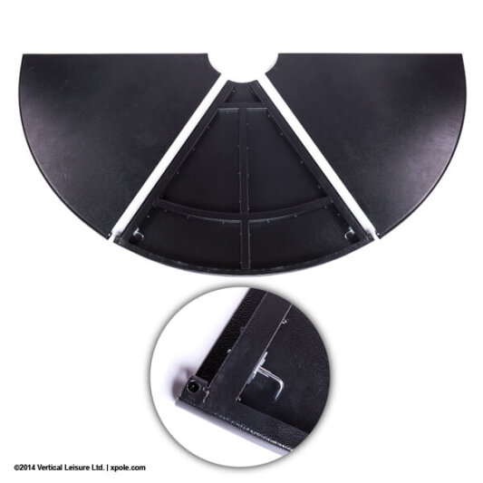 X-Pole Stage Piastre Base 3 Pezzi senza Logo B-Stock