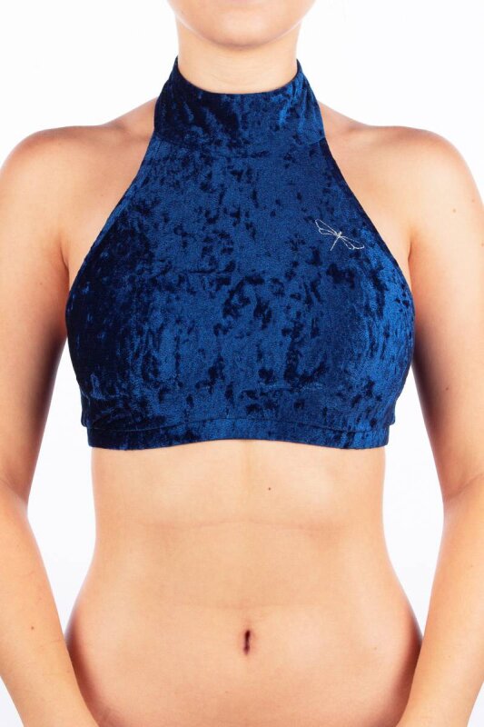 Dragonfly Top Lisette Velluto Blu M