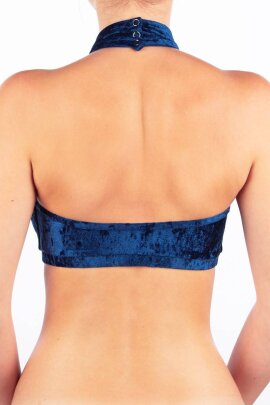 Dragonfly Top Lisette Velluto Blu M