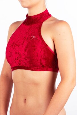 Dragonfly Top Lisette Velluto Rosso M