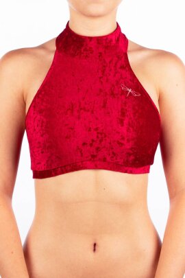 Dragonfly Top Lisette Velluto Rosso L