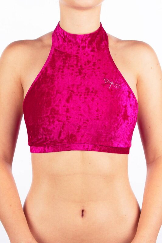 Dragonfly Top Lisette Velluto Rosa L