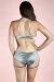 Lunalae Lure You Shorts a Vita Bassa Argento S